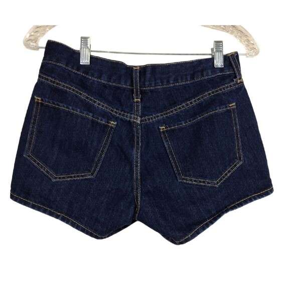 Old Navy Flirt Shorts Womens Size 2 Blue Denim Low Rise 5 Pocket Dark Wash EUC - Picture 5 of 5